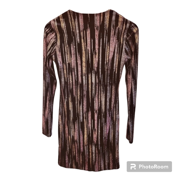 NWOT ASOS Topshop Glitter Velvet Mini Dress - Picture 6 of 7